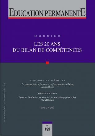 Education permanente Bilan de Competences